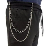 Vintage Rock Multilayer Trousers Chain Hipster Pant Jean Keychain