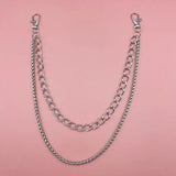 Vintage Rock Multilayer Trousers Chain Hipster Pant Jean Keychain