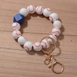 Baseball Charm Bracelet Keychain for Women Girls