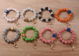 Baseball Charm Bracelet Keychain for Women Girls