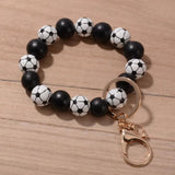 Baseball Charm Bracelet Keychain for Women Girls