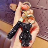 Animal Keychain Leather Strap Car Key Case Pendant