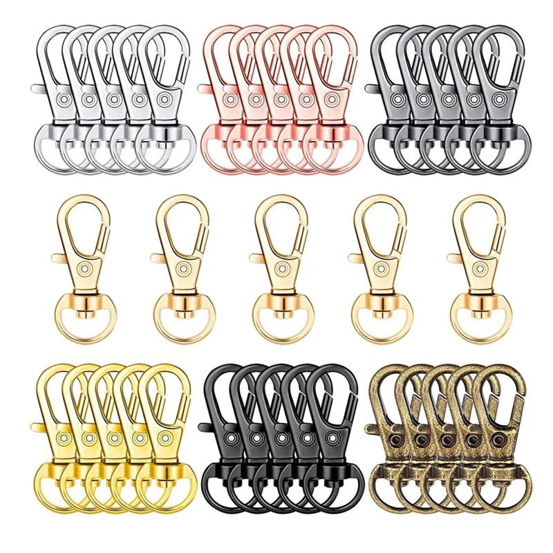 35pcs Swivel Clasp Lanyard Snap Hook Lobster Clue Set