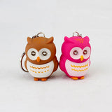 Owl LED Eye Keychain with Sound for Kids