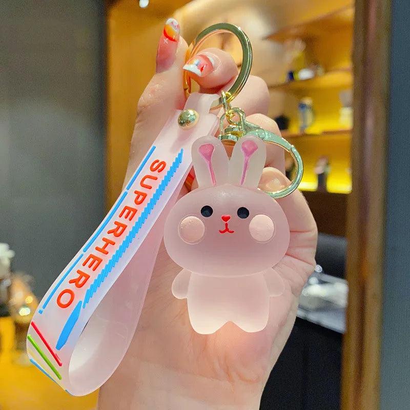 Crystal Blush Animal Keychain Men Women Car Accessories