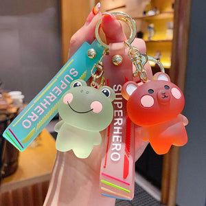 Crystal Blush Animal Keychain Men Women Car Accessories