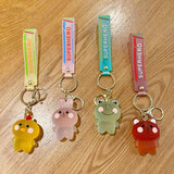 Crystal Blush Animal Keychain Men Women Car Accessories