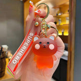 Crystal Blush Animal Keychain Men Women Car Accessories