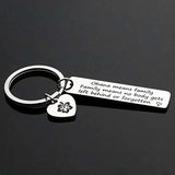 Ohana Keychain Family Nobody Left Behind Friendship Key