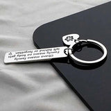 Ohana Keychain Family Nobody Left Behind Friendship Key