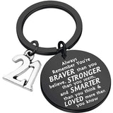 Happy Birthday Keychain Gift 15th 16th 18th 21st Charms Key Ring BFF Family