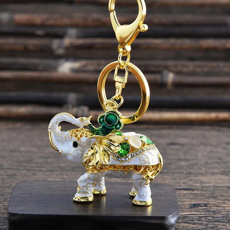 3D Elephant Car Key Ring Pendant - Female Bag Key Ring