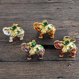 3D Elephant Car Key Ring Pendant - Female Bag Key Ring