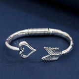 Anslow Jewelry Vintage Retro Arrow Through Heart Bangles