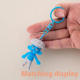 10Pcs Colorful Metal Keychain Ring Split Ring Keyfob Key Holder Rings