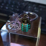 Luminous Hand Grenades Keychain Glow in Dark Pendant