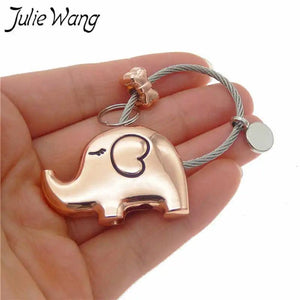 Magnetic Pig Whale Elephant Key Chain Pendant Cartoon Animal Women Man Keyring