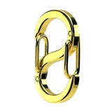 304 Stainless Steel Double Head Keychain Quick Hanging Keyring