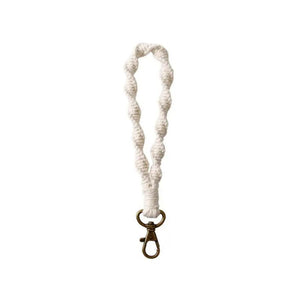 Handwork Weave Twist Rope Wrist Strap Bracelets Keychain Women Autumn Christmas