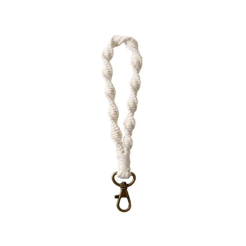 Handwork Weave Twist Rope Wrist Strap Bracelets Keychain Women Autumn Christmas