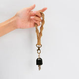 Handwork Weave Twist Rope Wrist Strap Bracelets Keychain Women Autumn Christmas