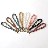 Handwork Weave Twist Rope Wrist Strap Bracelets Keychain Women Autumn Christmas