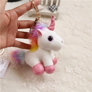 Colorful Unicorn Keychain Animal Cartoon Key Chain Jewelry Gift
