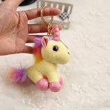 Colorful Unicorn Keychain Animal Cartoon Key Chain Jewelry Gift