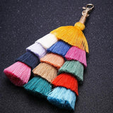 Boho Style Tassel Keychain Bag Pendant