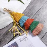 Boho Style Tassel Keychain Bag Pendant