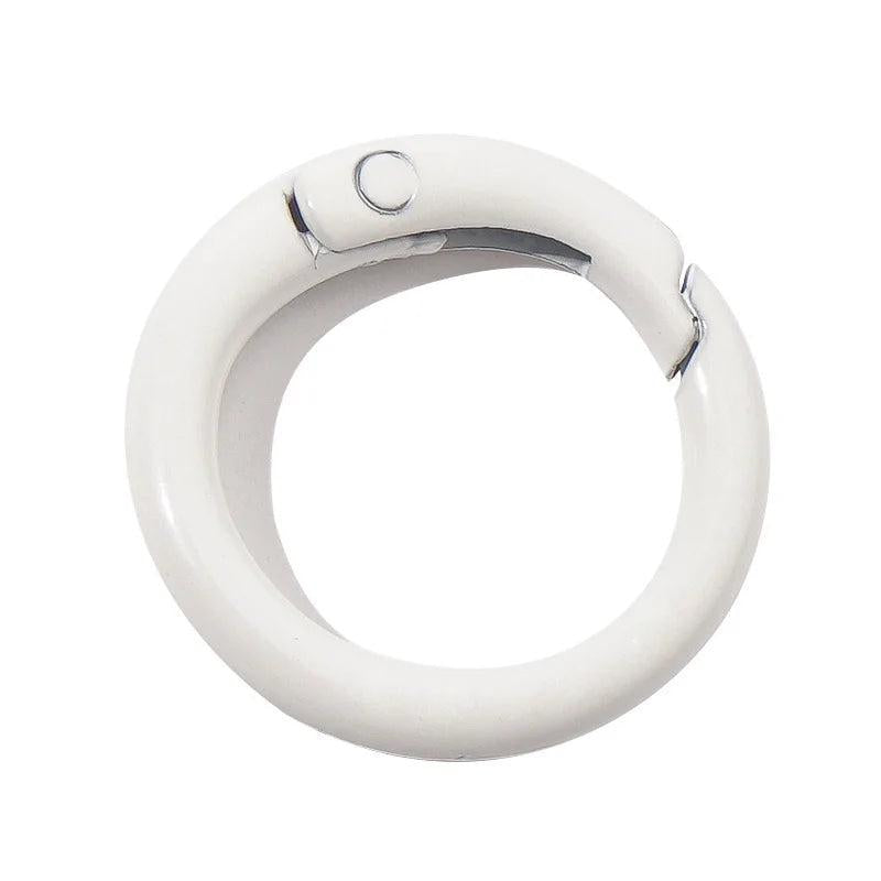 10pcs Multicolor Carabiner Split Rings Key Ring for DIY Jewelry Making