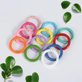 10pcs Multicolor Carabiner Split Rings Key Ring for DIY Jewelry Making