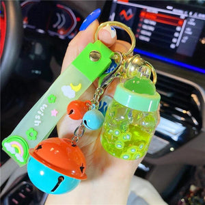Fruit Bottle Floating Bottle Lanyard Mobile Phone Pendant Gift