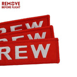5 PCS/LOT Crew Keychain Motorcycle for Keychains Luggage Tag Embroidery Key Ring