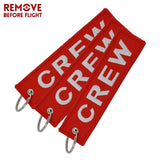 5 PCS/LOT Crew Keychain Motorcycle for Keychains Luggage Tag Embroidery Key Ring