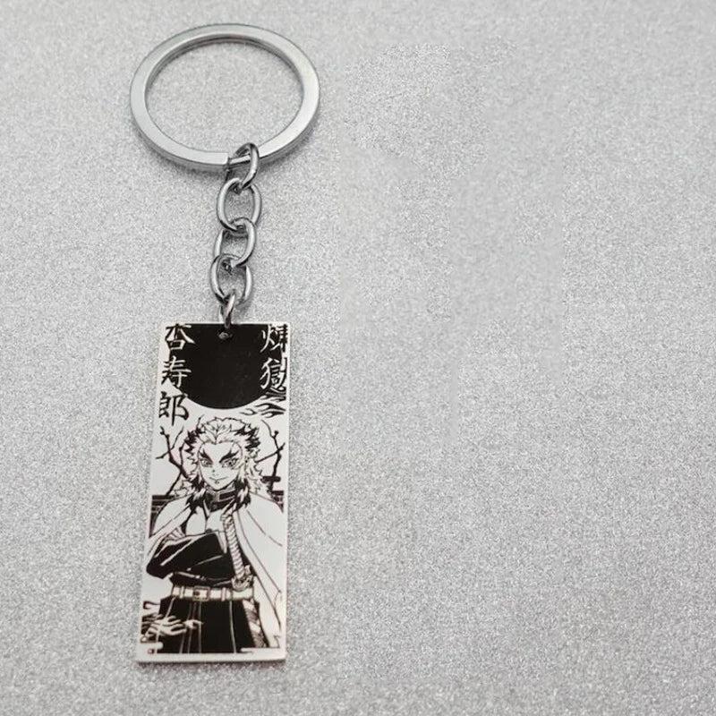 Anime Keychain Ghost Slayer Key Ring Two-dimensional Anime Demon