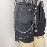 Punk Alloy Pants Trouser Chain Key Chain Ring Wallet Keychain