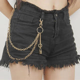 Punk Alloy Pants Trouser Chain Key Chain Ring Wallet Keychain