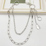 Punk Alloy Pants Trouser Chain Key Chain Ring Wallet Keychain
