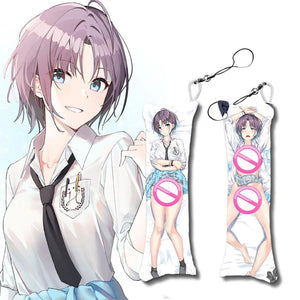 Idol Master Mini Dakimakura Pendant Keychain Anime Cute Body Pillow Bag Charm