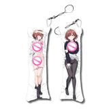 Idol Master Mini Dakimakura Pendant Keychain Anime Cute Body Pillow Bag Charm