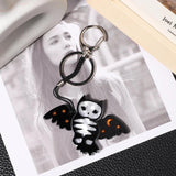 Acrylic Owl Key Chain Jewelry for Women