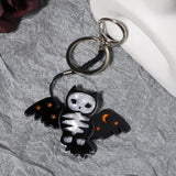 Acrylic Owl Key Chain Jewelry for Women