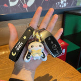 Star Moon Rabbit Keychain Couple Bag Key Chain Car Accessories Gift