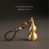 Chinese Style Copper Gourd Keychain Pendant