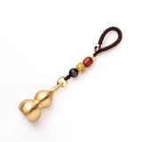Chinese Style Copper Gourd Keychain Pendant