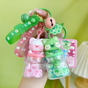 Cat's Paw Aromatherapy Keychain - Cute Cat Doll Car Pendant Bag Keyring