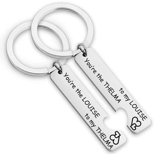 Thelma and Louise Soul Sisters Keychain Set