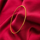 4Pcs/Lot Dubai Bangles for Women Men 24k Ethiopian Bracelets African Jewelry