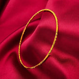 4Pcs/Lot Dubai Bangles for Women Men 24k Ethiopian Bracelets African Jewelry